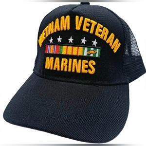 Retro Vintage Style American Patriot Vet Gift Marines Vietnam Veteran Embroidere